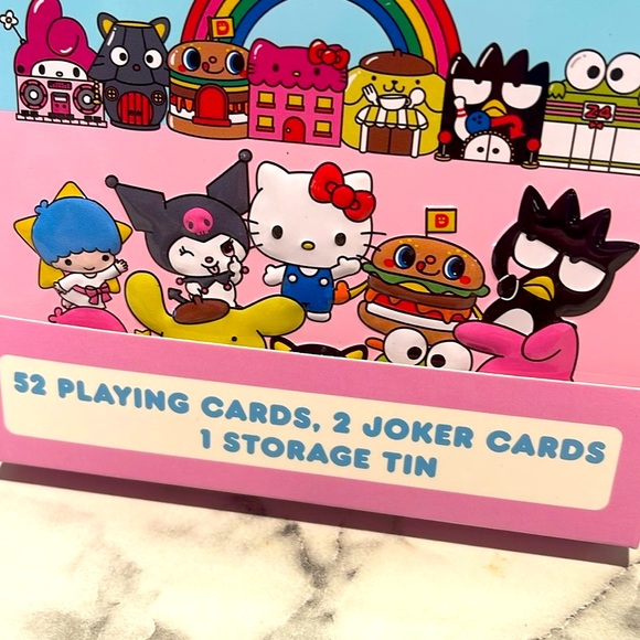 NWT/HELLO KITTY & FRIENDS 52 Playing Cards in Storage Tin - Picture 2 of 9